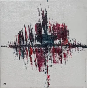 Onderhuidse spanning een schilderij van Ward Reekmans uit Hasselt, Limburg, België