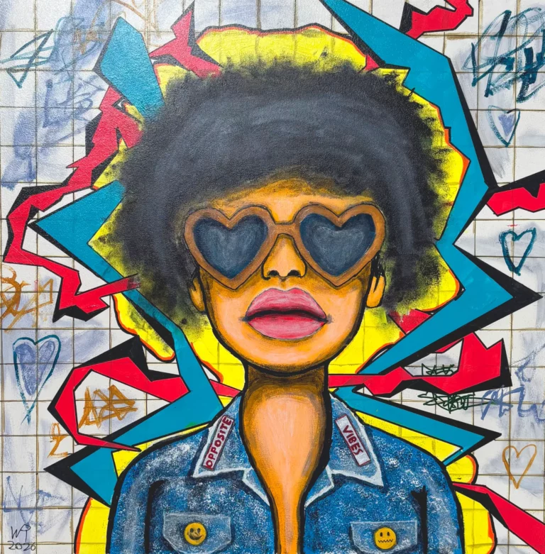 opposite vibes, een schilderij van Ward Reekmans uit Hasselt, Limburg, België