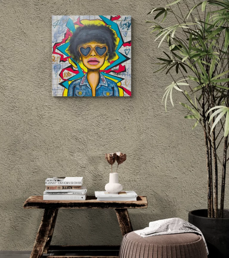 Opposite vibes, schilderij door Ward Reekmans