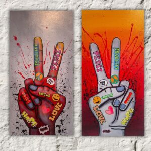 Peace - schilderij en van Ward Reekmans